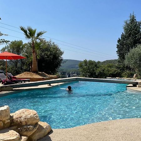 Hotel Restaurant Clos Des Sullys Montclus  Dış mekan fotoğraf